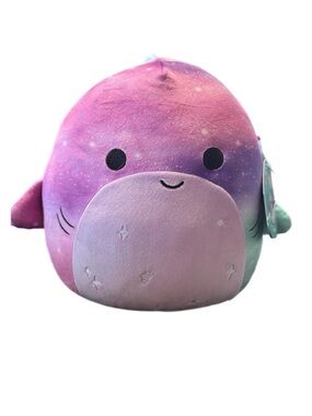 Squishmallows Aaliyah Galaxy Purple Pink Blue Shark Plush 12”